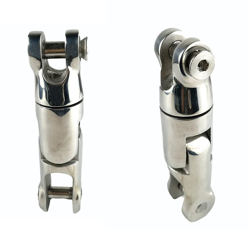 Heavy Duty 316 Stainless Steel Multi-Directional Double Anchor Swivel Connector(1/4"-5/16"