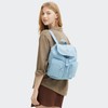 Kipling Anto Small Printed Denim Backpack Light Denim Jq