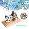 LED Air Stirling Engine Funny Education Electricity Power Generator Model