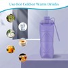 YCTMALL Silicone Collapsible Water Bottles,Lightweight Reusable Leakproof For Traveling Camping