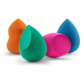4 Esponjas Para Aplicación Base Y Maquillaje Diversas Formas