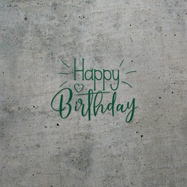 Decal Stickers of Happy Birthday (Green) (Set of 2) Premium Waterproof Vinyl Decal Stickers for Laptop Phone Accessory Helmet Car Window Mug Tuber Cup Door Wall Decoration - ANDsticd46745GR