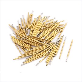 IIVVERR 100pcs P048-E 0.5mm Dia 12.5mm Length Metal Spring Pressure Test Probe (100pcs P048-E 0.5mm Dia 12.5mm Longitud Sonda de presión de resorte de metal