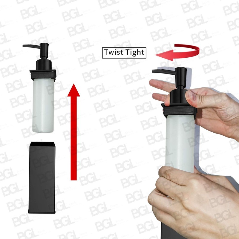 BGL Soap Dispenser Stainless Steel 304 Wall Mount Liquid and