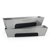 CLEAR STYLE Stainless Steel Mud Pan 14-Inch – 2 Pack