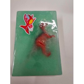 Dinosaur figure inside soap 8x5x2cm soaps fragrance free suitable for sensitive skin colours and dino will vary