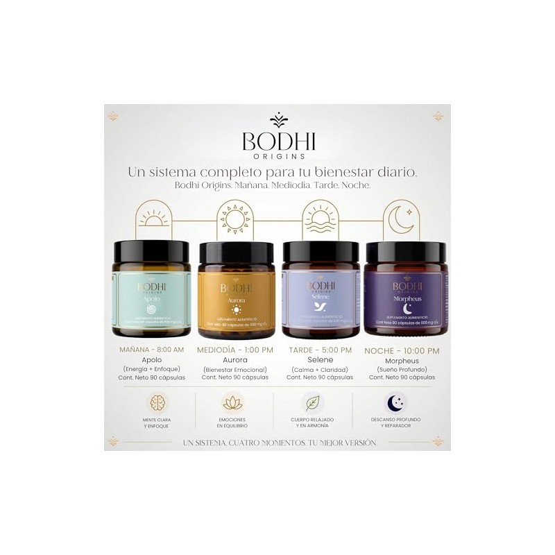 Aurora Bodhi Origins Curcuma 300 Schisandra Bacopa Caps