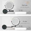 MIROAMZ Rechargeable Wall Mounted Lighted Makeup Vanity Mirror 8 Inch