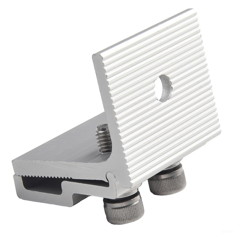 1/4 Pieces Solar Panel Clamps Aluminum Solar Panel Mounting Brackets