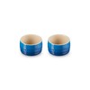 Le Creuset Stoneware Round Ramekin Straight Wall Set of 2,