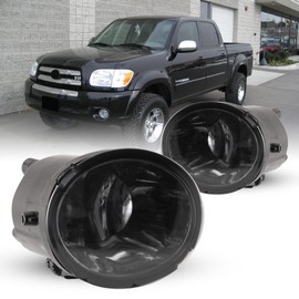 AUTOFREE Fog Lights for Toyota Tundra 2000-2006 (Not for Steel Front Bumper Models) Sequoia 2001-2007 with Bulbs 9006 12V 51W Driving Lamps Replacement Included Wiring Kit & Switch-1 Pair (Smoke Lens)
