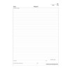 BookFactory Blue Engineering Notebook/Graph Paper Notebook - 240 Pages (.25''