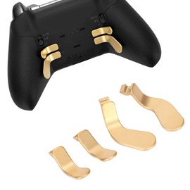 Controller Paddles, 4 Stück Metal Paddles Elite Series 2 Controller Replacement Part für One Elite Controller Series 2 Model 1797(Gold)