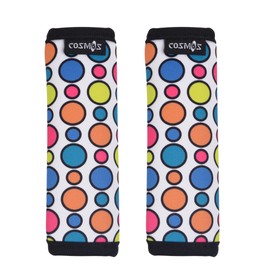 Cosmos 2 Pcs Luggage Handle Wraps Soft Neoprene Grip Handle Cover Detachable Luggage Identifier for Luggage Suitcase Travel Bag Trolley Case Travel Accessories (Polka Dot Pattern)