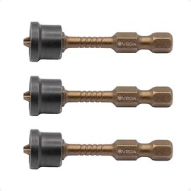 Impactech Phillips #2 Drywall Bits - 2" Drywall Screw Setter Bit with the Indenter Screw Depth Setter - 3 Pack
