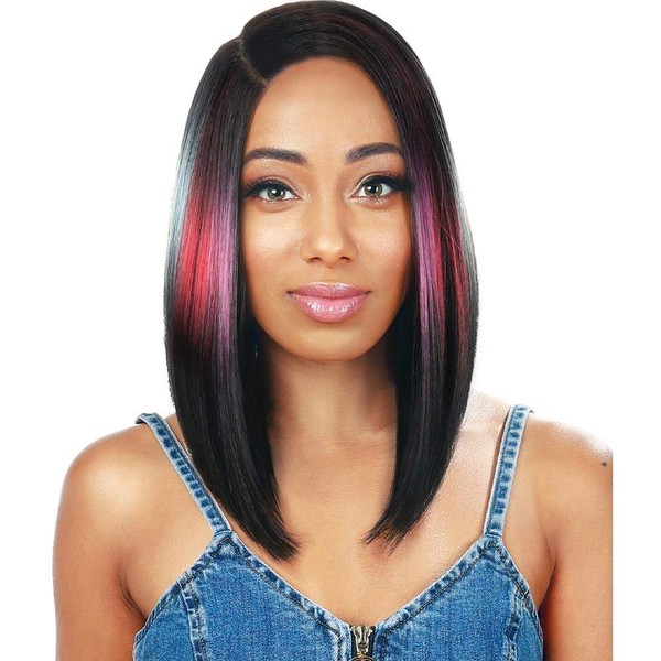 Zury Synthetic Lace Front Wig - BYD-LACE H BEN LONG (1B Off Black)