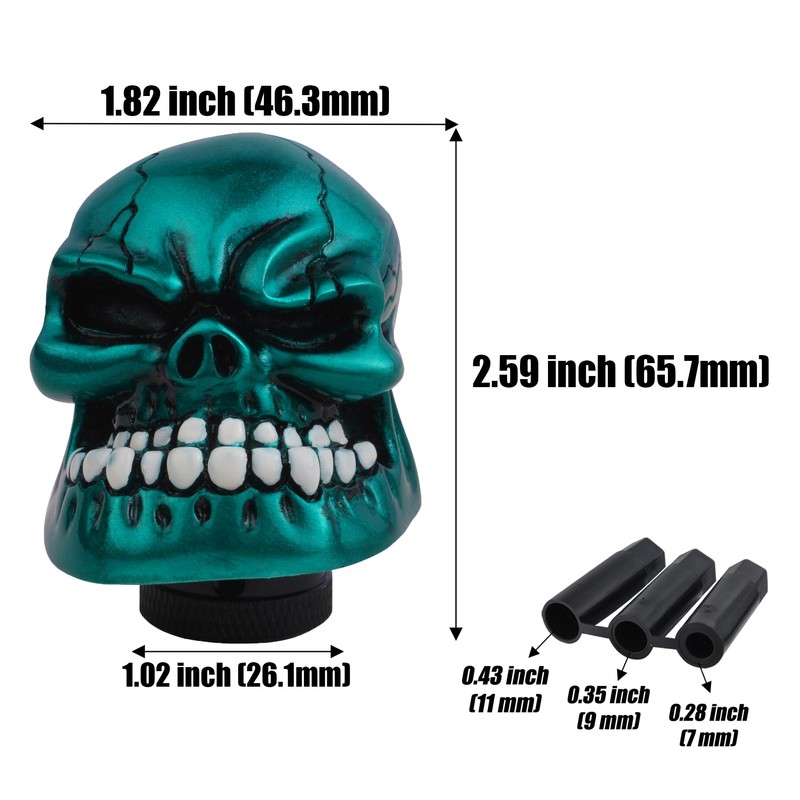 Padaodao Skull Shift Knob Big Teeth Gear Stick Shifter Car