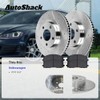 AutoShack Rear Brake Kit Replacement for 2010 VW Golf 2.0L