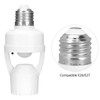 QWORK Motion Sensor Light Socket Adapter - 4 Pack E26/E27