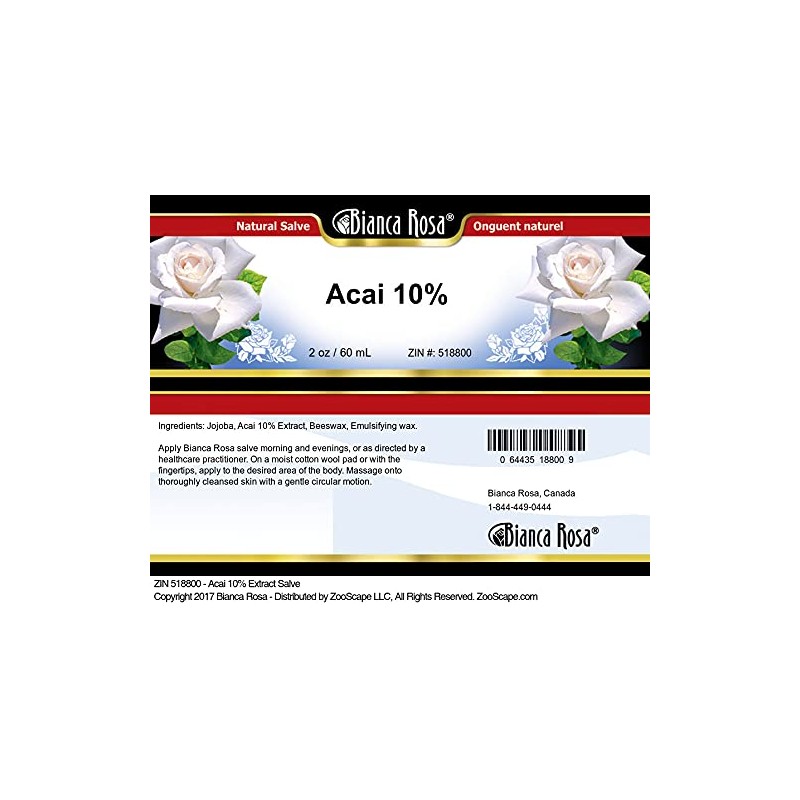 Bianca Rosa Acai 10% Salve (2 oz, ZIN: 518800)