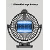 [Upgraded 2X Magnet] 2-Pack Magnetic Cruise Approved Fan with LED