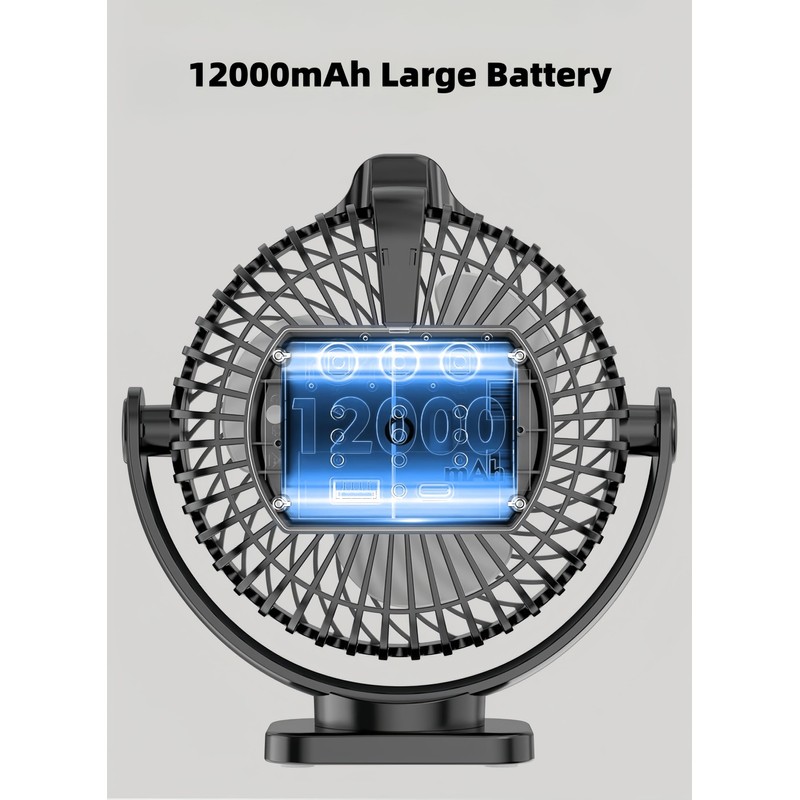 [Upgraded 2X Magnet] 2-Pack Magnetic Cruise Approved Fan with LED
