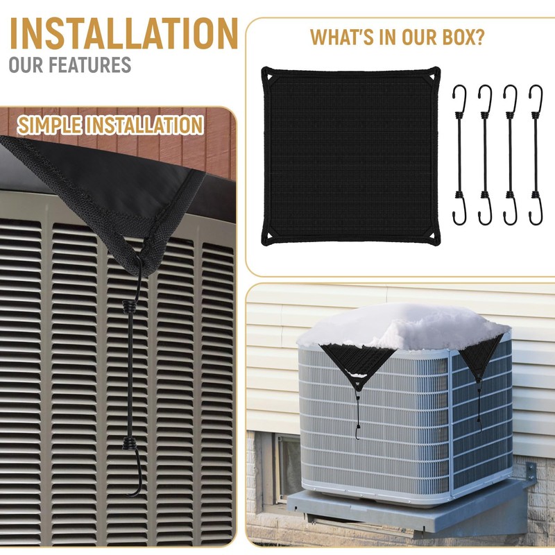 INFRANGE 36"x36" Waterproof Air Conditioner Covers for Outside Units Winter