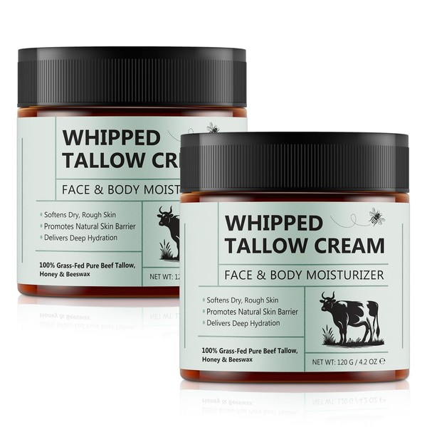 Beef Tallow Moisturizer for Face & Body - Deep Hydration,