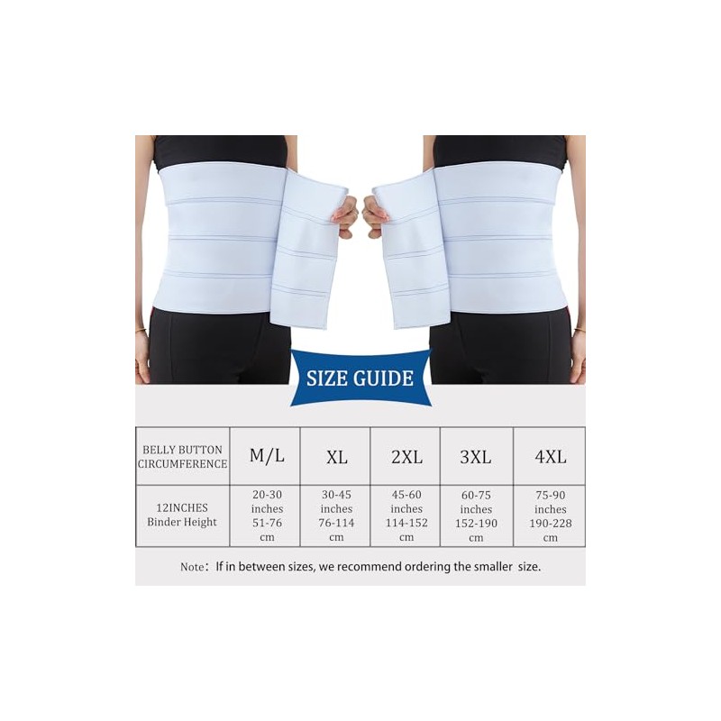 Lixinsunbu Abdominal Support Belt Compression Wrap Waist Cincher Belt 12