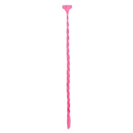 Mia Clip-n-Braid-A Braid Made Out Of Synthetic/Faux Hair On A Weft Clip-Hot Pink Color-14" Long x .25" Wide (1 piece per package)
