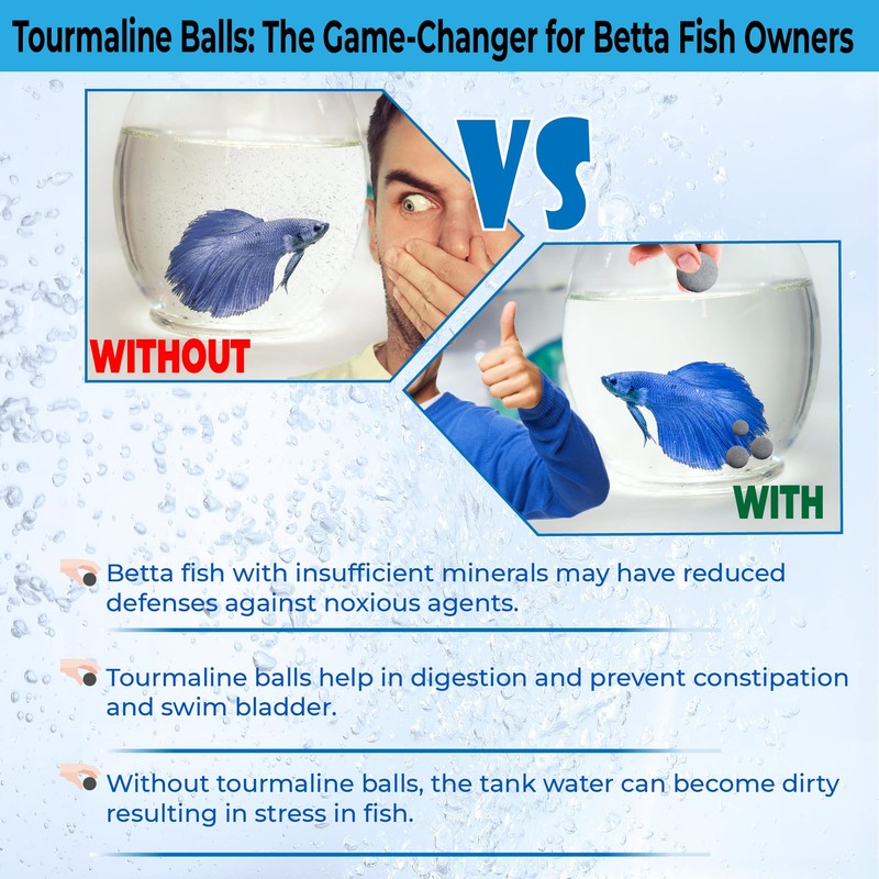 JOR Betta Balls, Water Conditioner Gray Beads for Crystal Clear