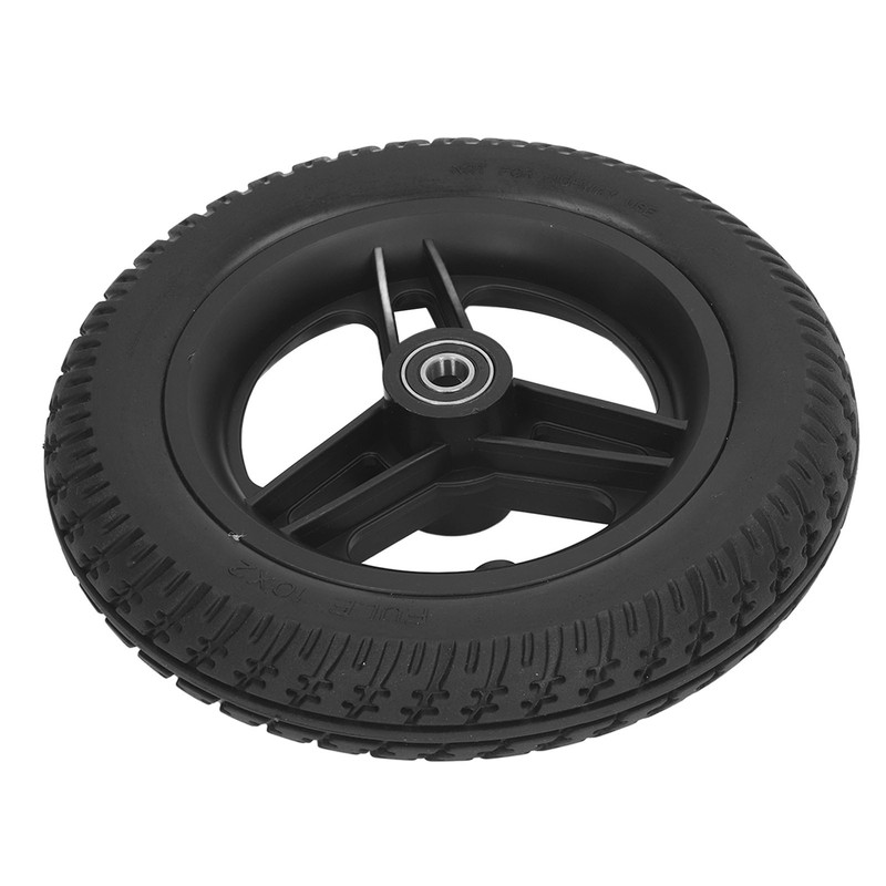 Front Wheelchair Wheel 10x2inch Polyurethane Solid Rollator Walker Replacement Caster