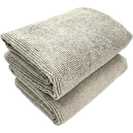 TARO WORKS Quick Drying Car Wash Towel, Super Water Absorbent, Microfiber, Scratch-Resistant, Wipe Cloth, Gray, 15.7 x 15.7 inches (40 x 40 cm), Pack of 2