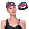 Women's Fashion Headbands Haiti Flag Yoga Elastic Hair Bands Sweat