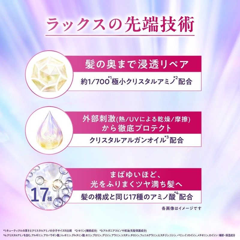 Lux Super Rich Crystal Treatment Refills 3 x Moisture &