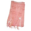 Ladies Crochet Panelled Stripe Neck Scarf (Pink)