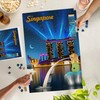 Lantern Press 1000 Piece Jigsaw Puzzle, Singapore Retro Skyline