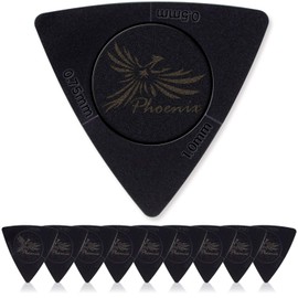 Phoenix Guitar Picks, 3-in-1, Set of 10, 3-Way, 3-Way Types of Thickness, Anti-Slip, Electric Guitar Pick, Acoustic Guitar Pick