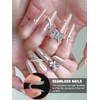 EBANKU 96PCS Clear Matte Dual Nail Forms Kit Full Cover