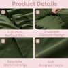 FMLIUY Set of 2 Microfiber Ruffle Pillow Cases Standard Size