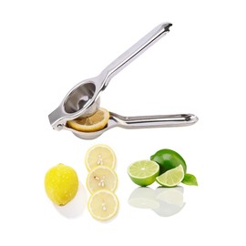 Ollimy Lemon Squeezer Hand Press, Lemon Squeezer Juicer Stainless Steel Robust and Durable, Lime and Lemon Squeezer, Manual Citrus Juicer, Small Lime Press (6.5 cm Diameter)