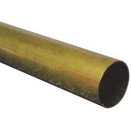 K&S Metal Round Tube 1/2 inch D X 12 inch L Brass Carded