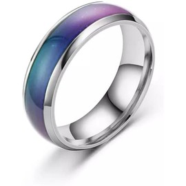 EliteKoopers Random Cute Kids/Adults Changing Color Mood Ring For Girls Boys Men Women Jewellery Fashion Gift Item (19mm)