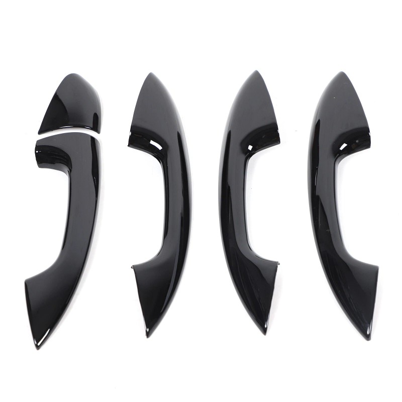 YNEI Gloss BLack Door Handle Upper Add-on Cover Fits Mercedes