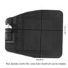 Pair Wheelchair Footplate 19x16cm Footrest Thickened ABS Plastic Nonslip Texture
