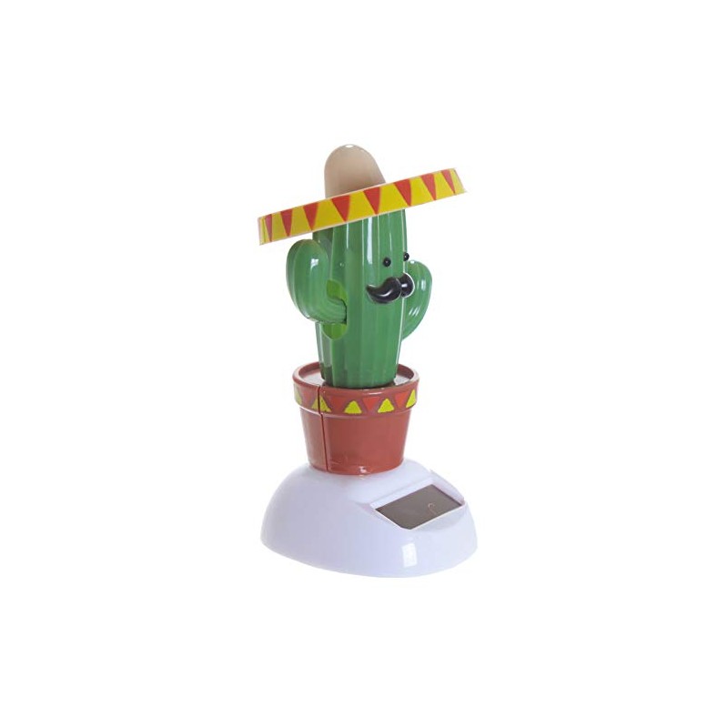 Cactus with Sombrero Hat Solar Figure Bobblehead 11cm Figure Cactus