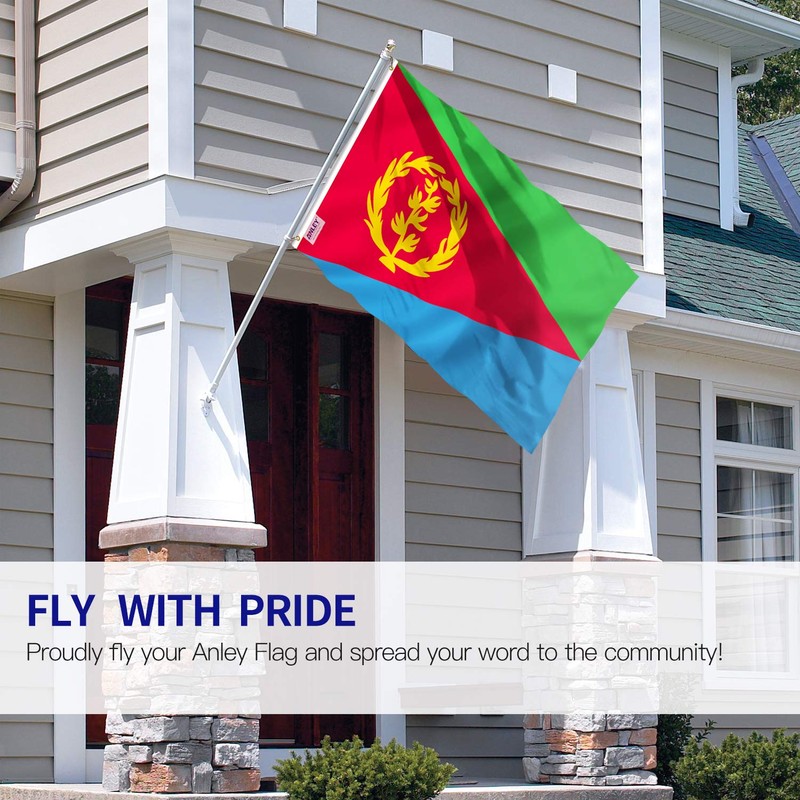 Anley Fly Breeze 3x5 Feet Eritrea Flag - Vivid Color