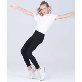 Quedoris Girls 3-Pack Pure Color Leggings Black 3 Pack 150Y