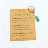 New Beginnings Gifts Keychain for Women Moving Going Away Gifts