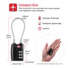 NAGE TSA Approved Luggage Locks, 3 Digit Suitcase Locks, Flexible